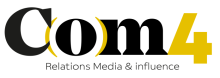 COM4, agence spécialisée en relations media, stratégie d’influence et social media
