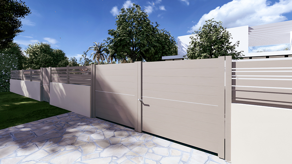 Profils Systèmes: Customizable aluminum gate and outdoor design