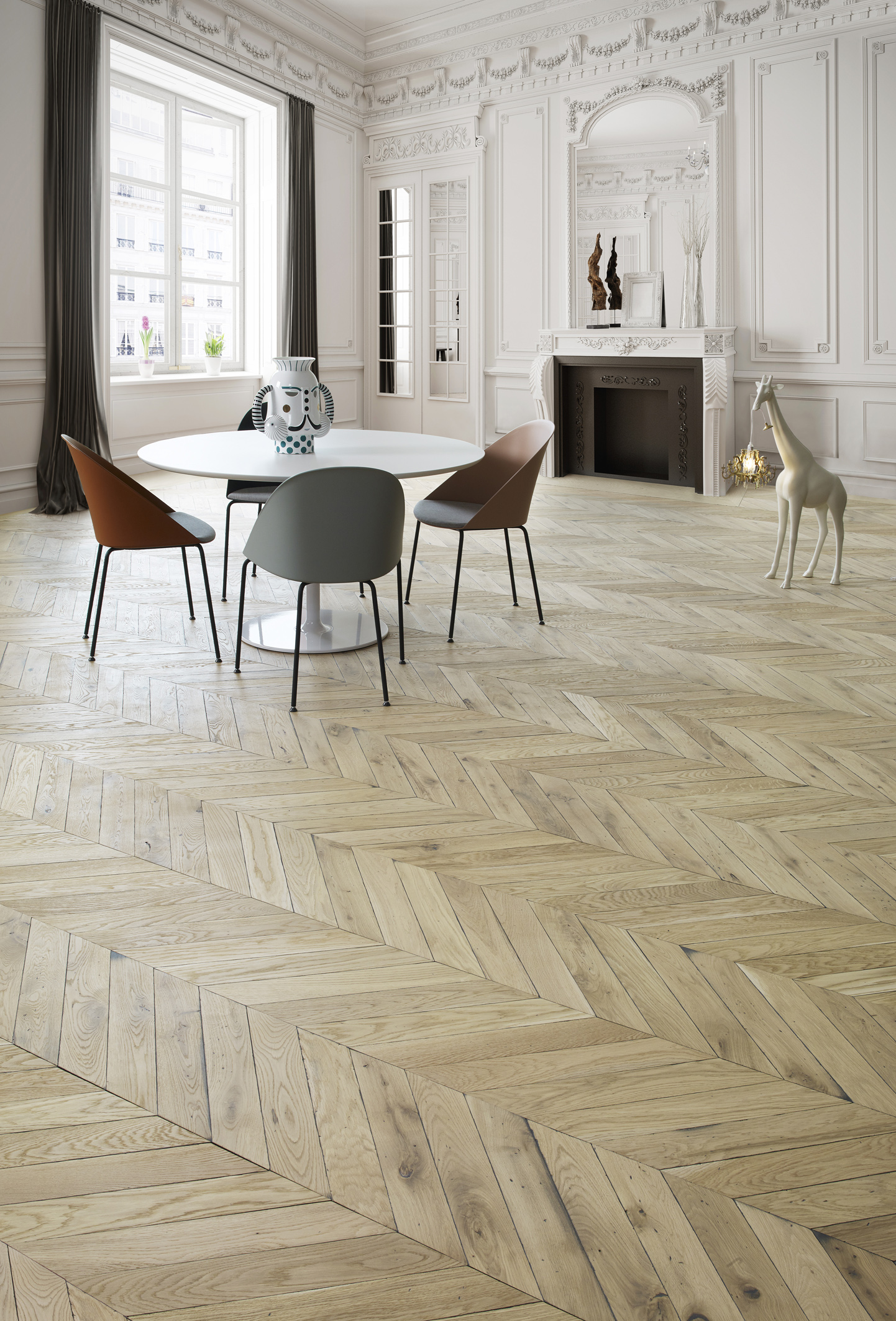 Opéra, le nouveau parquet Point de Hongrie semi-massif en chêne de ...