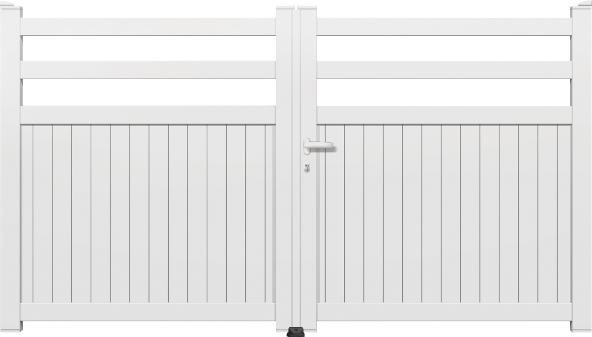 Portail PVC à battant