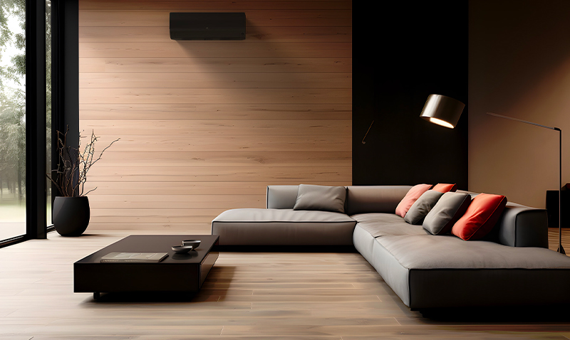 Thermor : Climatisation Réversible NAGANO Murale Pure Noire