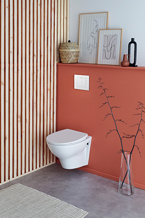 Bâti-support WC CHRONO+ de Wirquin installé, montrant son châssis métallique renforcé
