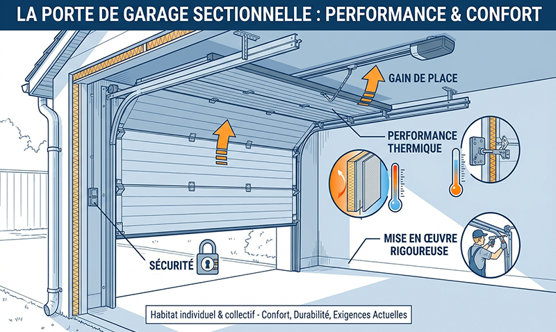 Porte de garage sectionnelle