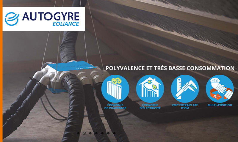 Autogyre: efficient ventilation and indoor air treatment solutions