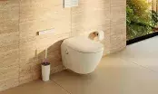 WC lavant-séchant équipé de buse de lavage, siège chauffant et commande électronique