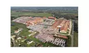Usine EDILIANS de Saint-Geours-d’Auribat produisant des tuiles terre cuite, vue extérieure