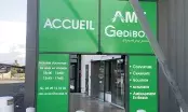 Façade du nouveau point de vente Gedibois à Luceau dédié aux matériaux de couverture.