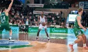 Publicité Gedibois lors d’un match des Playoffs Betclic ELITE de basket en 2026