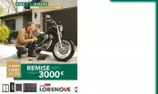 Affiche promotionnelle Lorenove annonçant jusqu’à 3 000 € de remise sur la rénovation de l’habitat