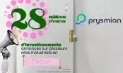 Câbles industriels sur un site de production illustrant l’investissement de Prysmian en France.