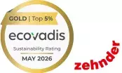Zehnder Group France récompensé pour ses progrès RSE dans l’évaluation EcoVadis.