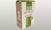 Sac de chape légère à granulats de bois sur fond clair, conditionnement de 23 litres