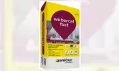 Sac de 25 kg de webercel fast, le mortier de scellement rapide à hautes performances de Weber
