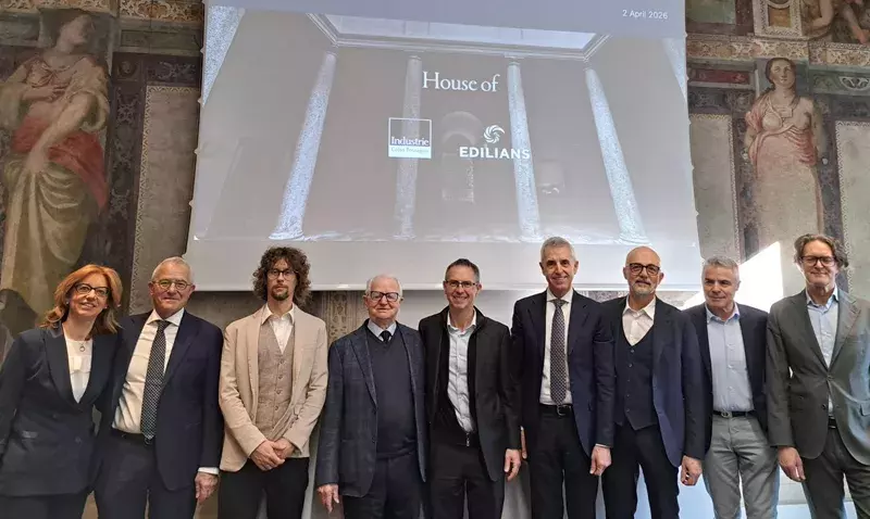 Équipes d’Edilians Group et Industrie Cotto Possagno réunies lors d’une journée d’intégration.