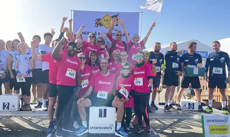 Lorillard 1ère place du Trophée Entreprise lors de la Batirun (2023)