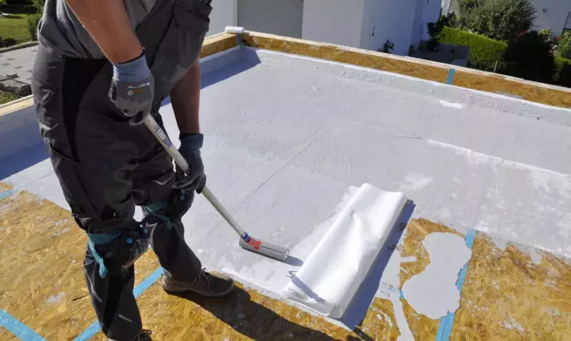 Application de résine professionnelle d'étanchéité