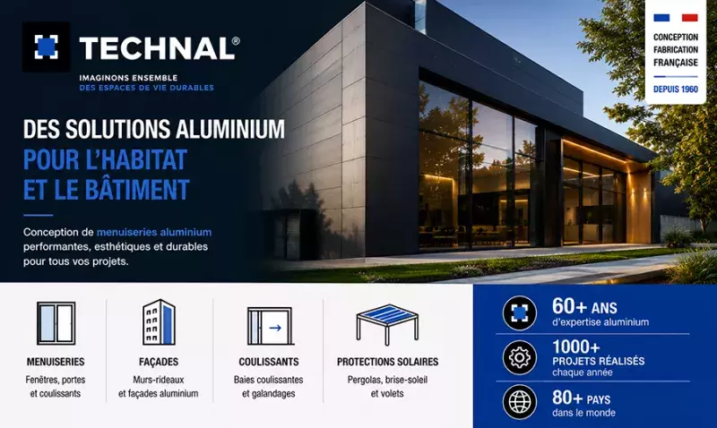 Technal : menuiserie aluminium - batipole.com